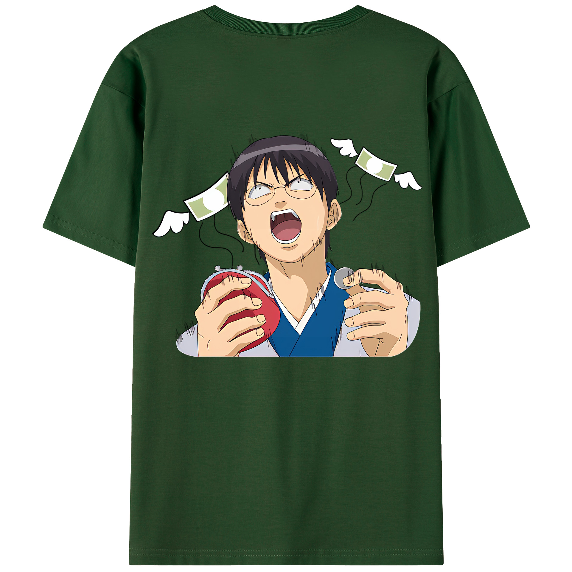 （画像用） ぎんたま 坂田銀時（さかたぎんとき） 神楽 志村新八（しむら しんぱち） GINTAMA Sakata Gintoki Kagura Shimura Shinpachi 綿100％半袖Tシャツ（背面プリント）